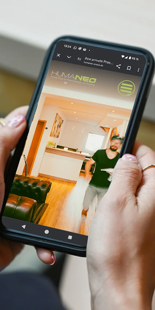 Humaneo Physiotherapie & Training Responsive Webdesign