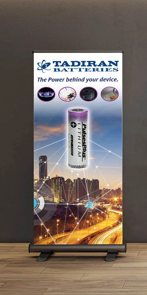 Tadiran Batteries Rollup Produktion & Gestaltung