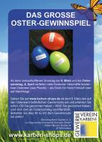 Gewerbeverein Karben e. V. veranstaltet großes Oster-Gewinnspiel Gewerbeverein Karben e. V. veranstaltet großes Oster-Gewinnspiel